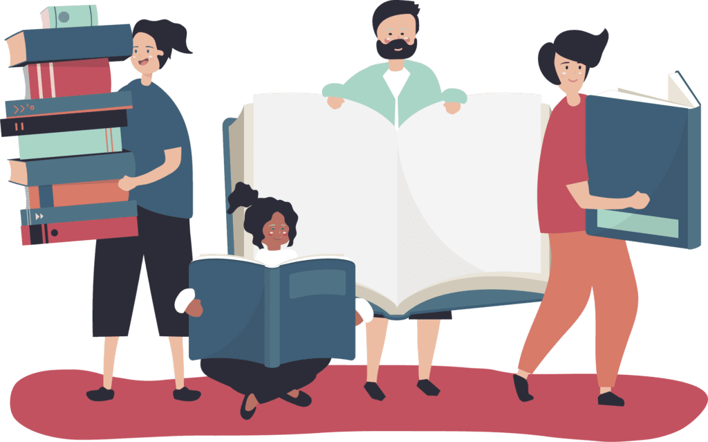 people carry books in a variety of sizes