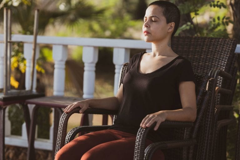 Meditation Positions - Sitting in a chair