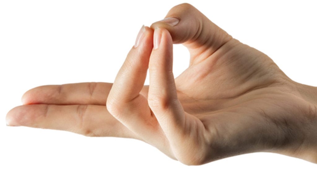 Meditation Positions - Hand position Prana Mudra