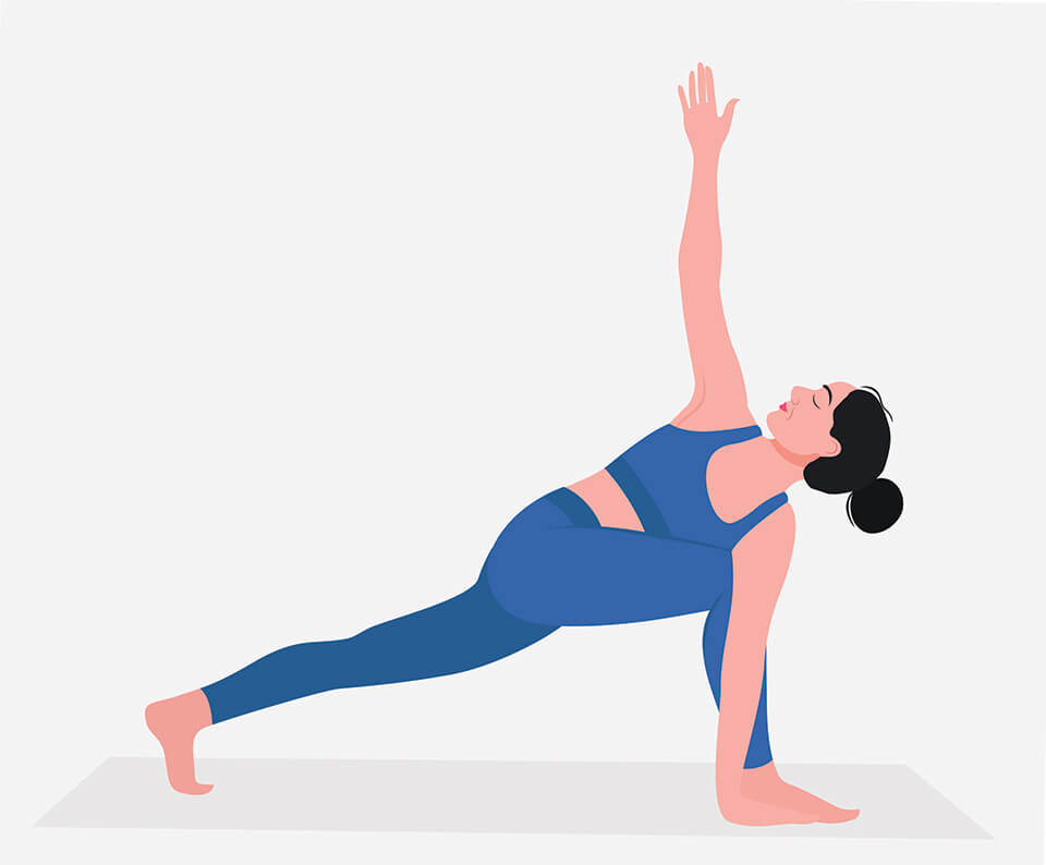 Twisting lunge - Chakra Yoga